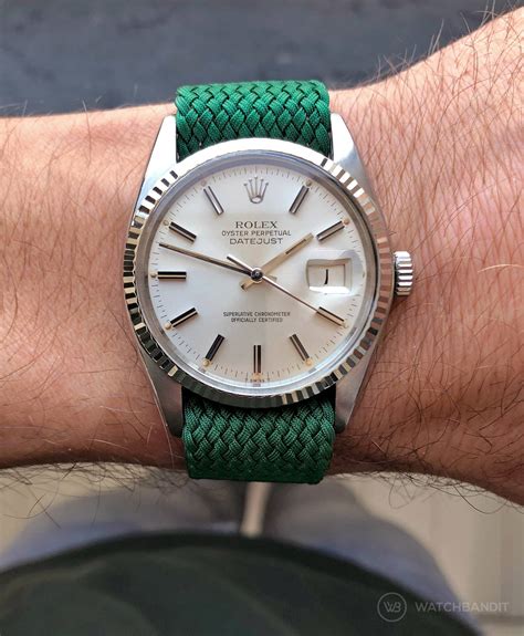 rolex datejust nato strap|19mm Rolex rubber watch strap.